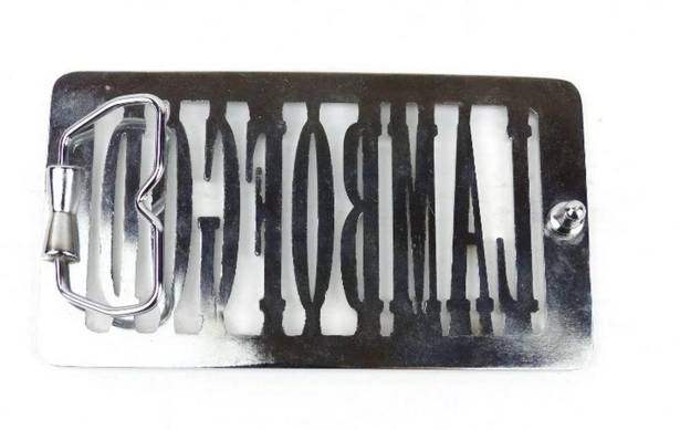 L.A.M.B. of God Chrome Metal Logo Belt Buckle 2007 Congregation Fan Club