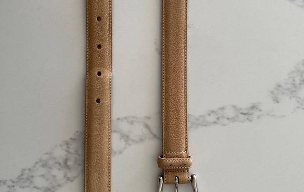 Coach Vintage  Calfskin Belt Style 8567 in Tan with Silver Tone Buckle Size Large