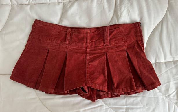 Free People FP Pleated Micro Mini Skort