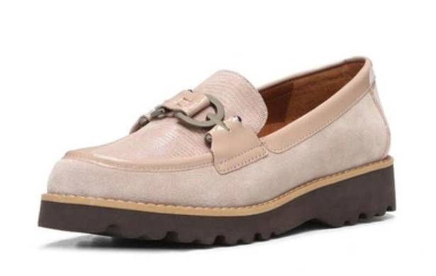 Donald Pliner  Clio Slip-on Chunky Loafer Calf Suede Blush Size 12 NEW (Sold Out)