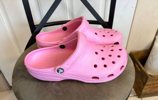 Crocs M8,W10 Pink  Classic Clogs