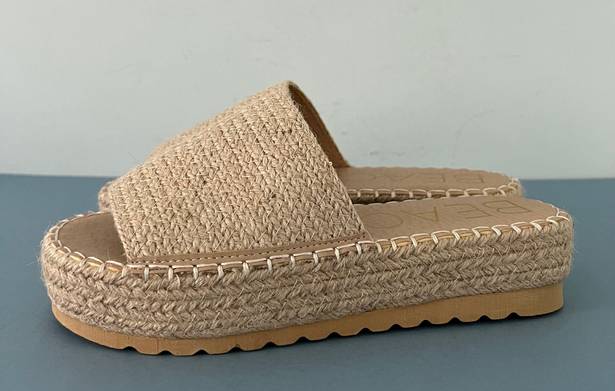 Matisse Footwear Beach by Matisse Del Mar Natural Braided Raffia Jute Platform Sandals