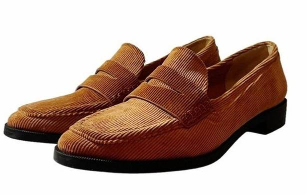 sbicca  Vintage Collection Shoes Dark Tan Corduroy Penny Loafers Women’s Size 8