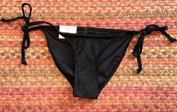 Aeropostale NWT BLACK LOW RISE CLASSIC SIDE TIE BIKINI BOTTOMS