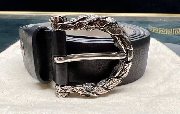 Salvatore Ferragamo Gancini Leather Buckle Belt GV67 9898 Italy 💯 Authentic NEW