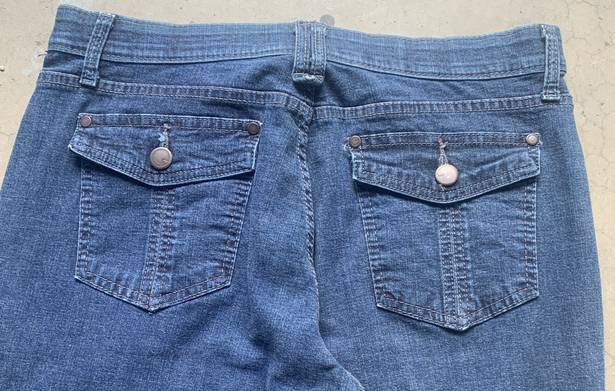 Lee Comfort Waistband Blue Denim Bootcut Stretchy Curvy Fit Jeans Size 10