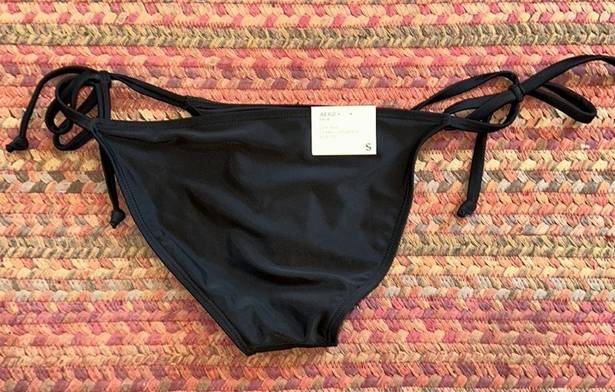 Aeropostale NWT BLACK LOW RISE CLASSIC SIDE TIE BIKINI BOTTOMS