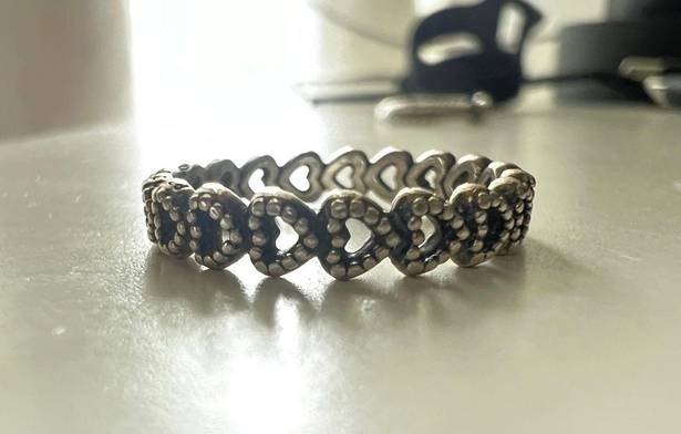 Pandora Band Of Hearts Ring