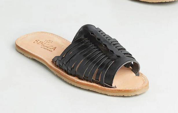 sbicca of California Haute For Huaraches Slide Sandal Black Size 9