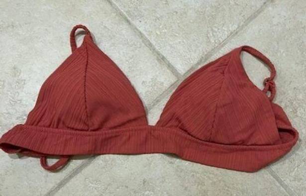 Rip Curl Rusty Red Pink Triangle Bikini Top