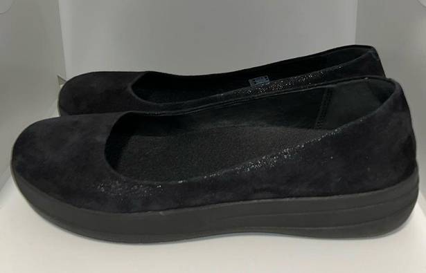 FitFlop  Superballerina Ballet Flats Slip On Shoes Black Women’s 9 Shoes