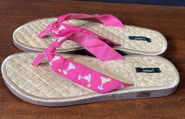 J.Crew  Women’s Margarita pink flip flops size 7