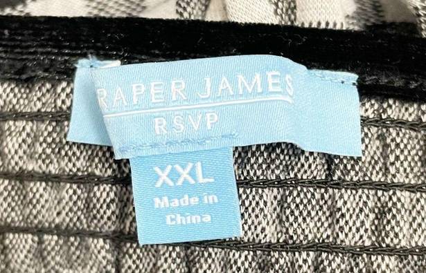 Draper James NWT  Sleeveless Knot-Waist Midi Dress Black & White Gingham Size XXL