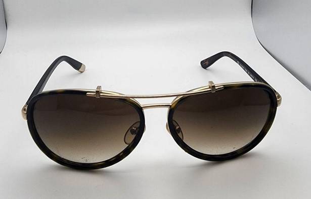 Juicy Couture  Tortoiseshell & Gold Aviator Sunglasses & Case