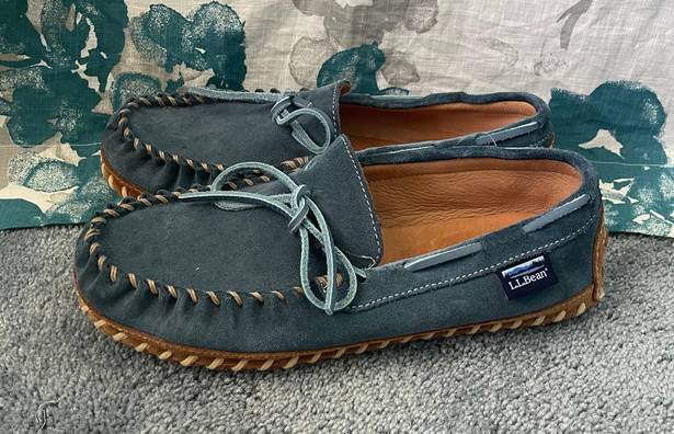 L.L.Bean  Blue Moccasins