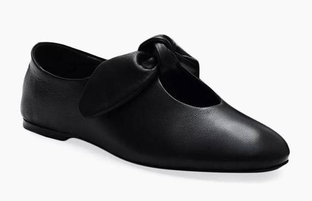 Krass&co  Bow Leather ballet Flats black Sz 39