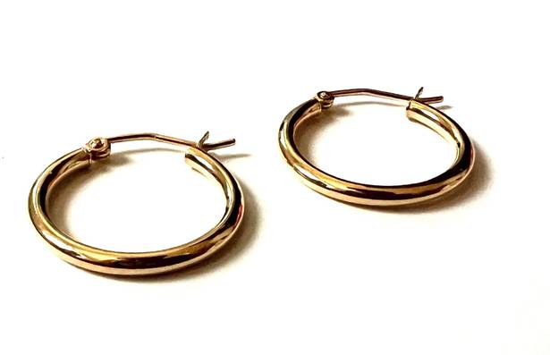 Tehrani Jewelry 14K real gold Hoop Earrings | Hoop earrings | 2 mm thickness | 20 mm Diameter |