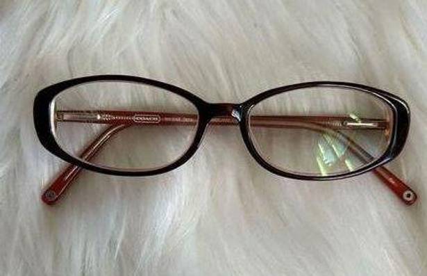 Coach  Brooke Eyeglasses 503 Mahogany Plastic Frame