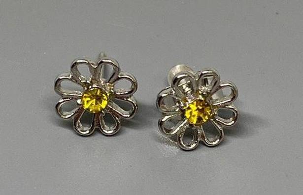 Daisy Cubic Zirconia  Stud Earring