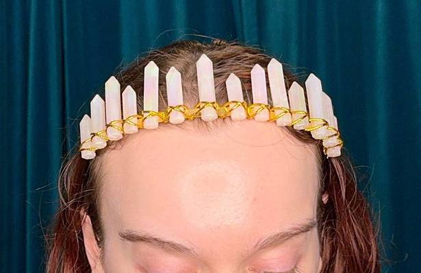 Spirit Halloween Plastic Quartz Crystal Crown