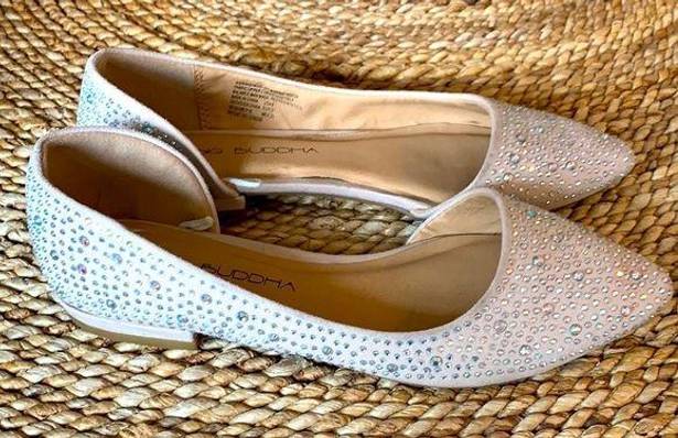 Big Buddha  Rhinestone Crystal Flats Shoes Sparkle 6