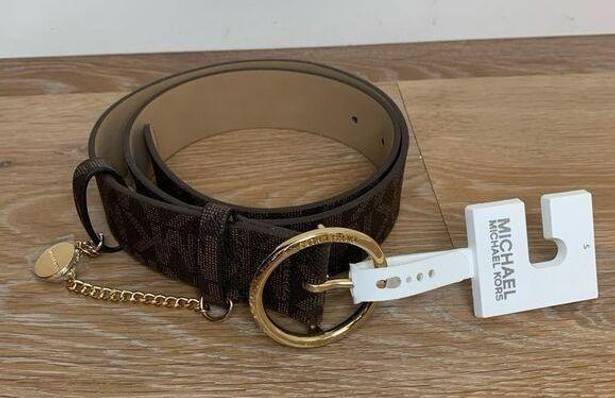 Michael Kors NWT  Brown Monogram Women’s Belt