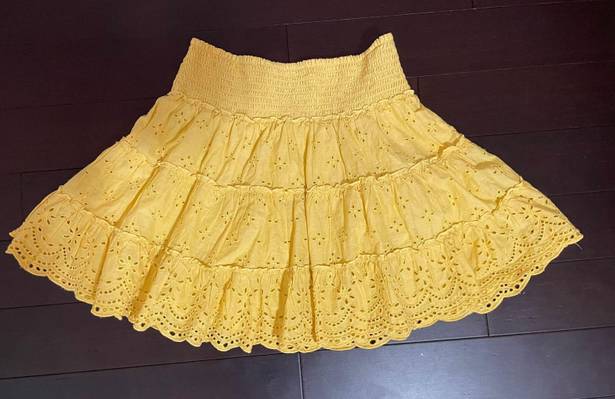 American Eagle AE Yellow Mini Skirt