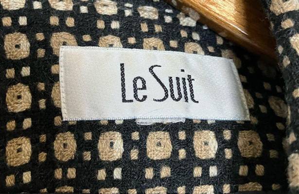 Le Suit  Black & Brown Vintage Style Long Blazer/Suit Coat