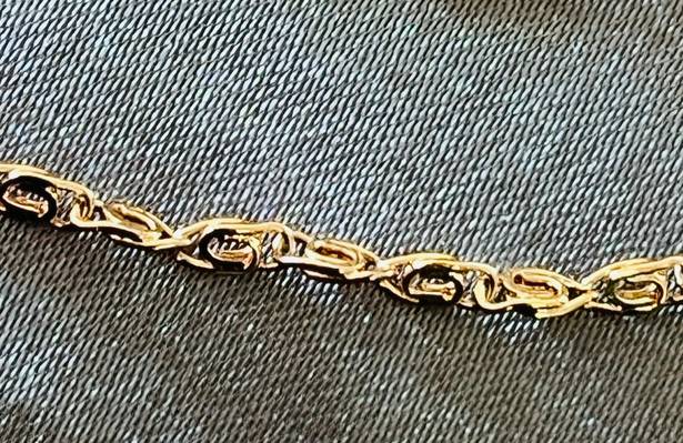Anthropologie 18K Rose Gold Baby Link Necklace