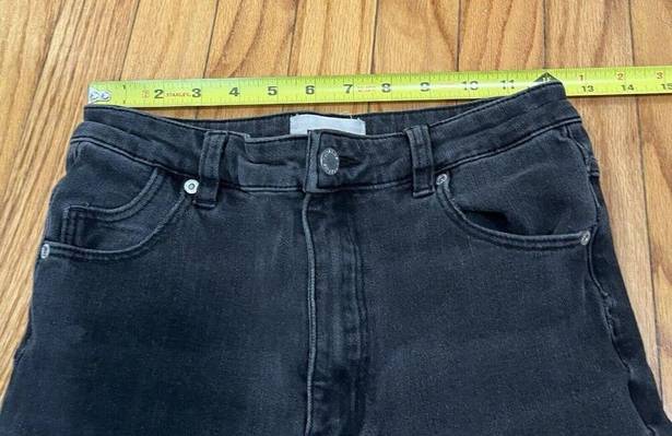 Rolla's  High Rise Eastcoast Crop Flare Washed Black Jeans Size 28