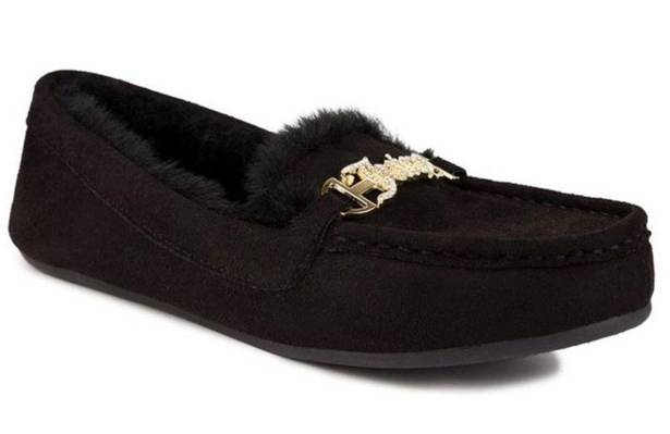 Juicy Couture  Women's
Intoit Moccasin Oxford Slippers
Black Size 10