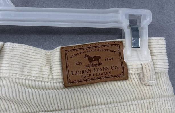 Krass&co Lauren Jeans  Pants Womens 2 Cream Corduroy Straight Ralph Lauren