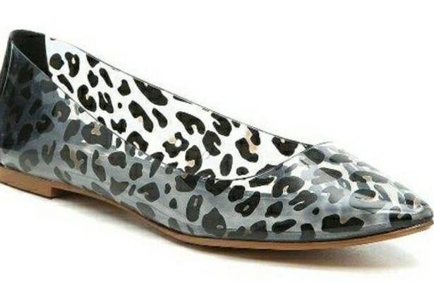 mix no. 6  Rima Leopard Clear Flat Pointed Barbiecore Mob Wife