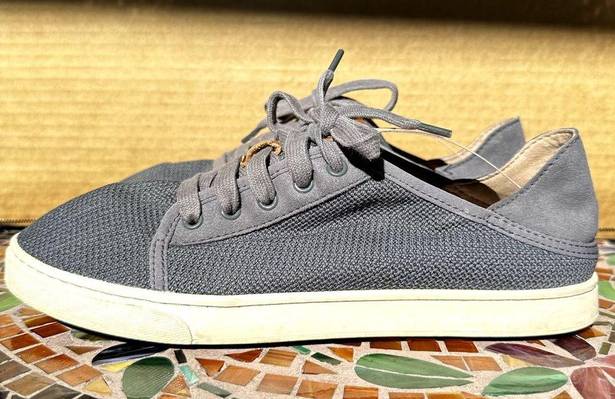 Olukai  Pavement Pehuea Li Casual Sneakers Lace Up Comfort Breathable Gray 9