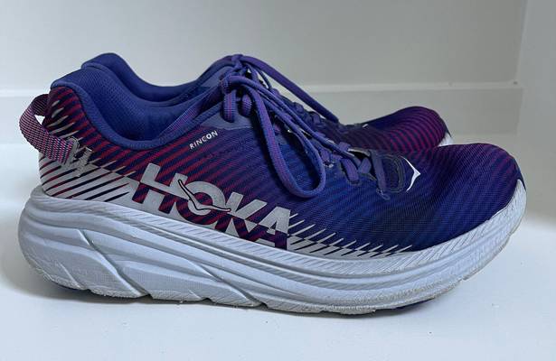 Hoka One One Rincon 2 Women’s Running Shoes Size 8.5 - Clematis Blue/Arctic Ice