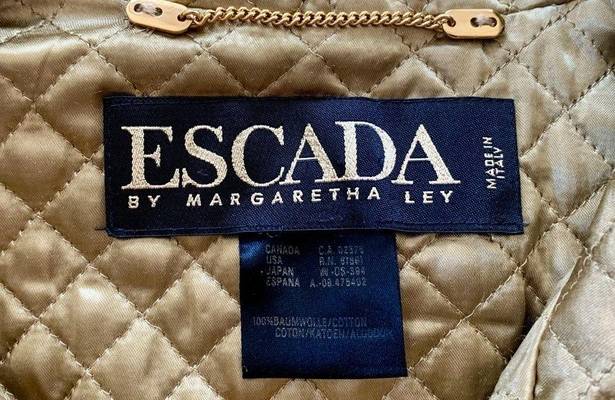 ESCADA Vintage Paisley Printed Parka Size L