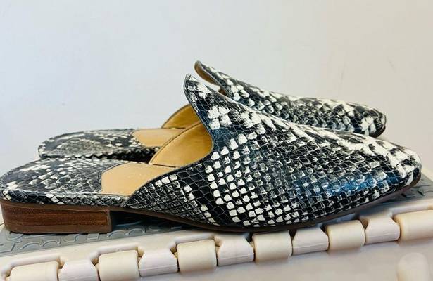 Jack Rogers  Delaney Snake Print Women's Slip-On Mules size 6.5