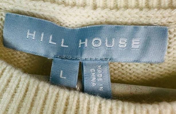 Hill House  Cream The Silvie Sweater Wool Dress Cream Large