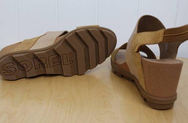 Sorel  Joanie II Slingback Platform Sandals in Tan and Light Brown Size 11