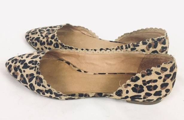 Jack Rogers  | flats cheetah print pointy toe 7.5