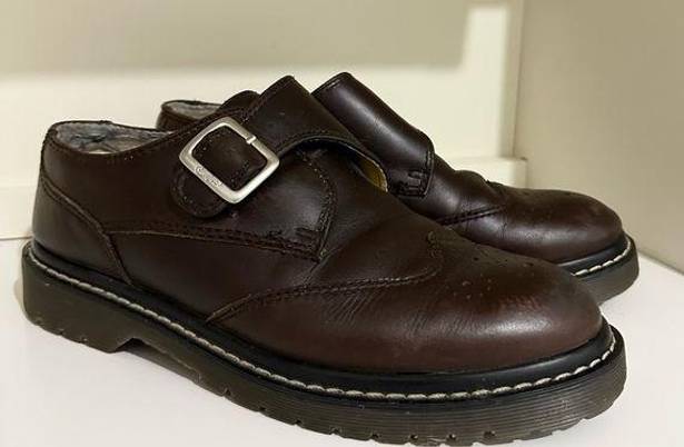 Candie's  vintage Y2K brown loafers buckle strap Mary janes size 9