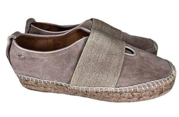 Rag and Bone  Womens Nina Tan Smoke Suede Slip-On Platform Espadrilles Sz 9.5/39.5