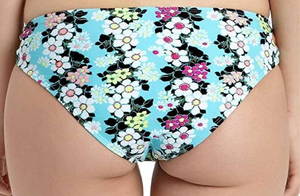 California Waves  Womens Floral Strappy Swim Bottom Separates Small NWT