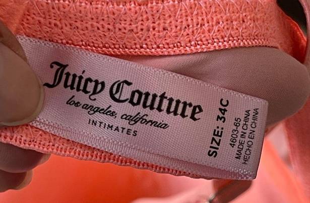 Juicy Couture  | Pink Underwire T-shirt Seamless Bra Sz 34C