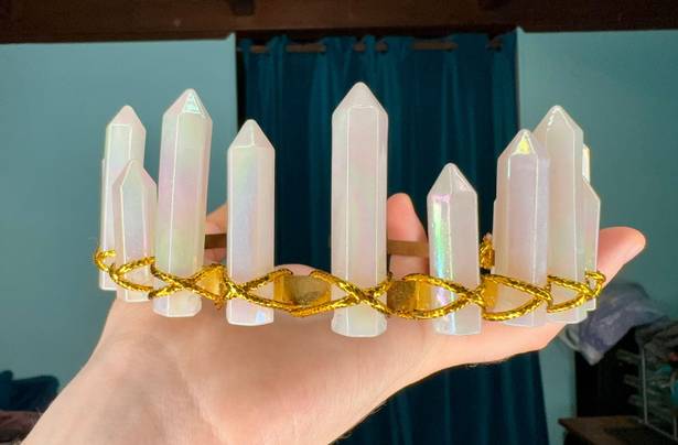 Spirit Halloween Plastic Quartz Crystal Crown