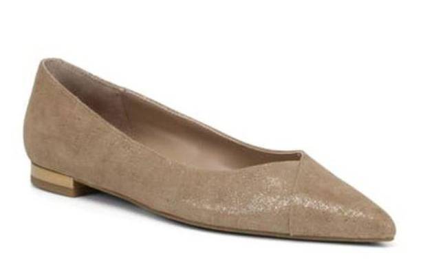 Donald Pliner NEW  Palma Skimmer Flat Pump‎ Shoes Bronze Womens Size 6 NEW