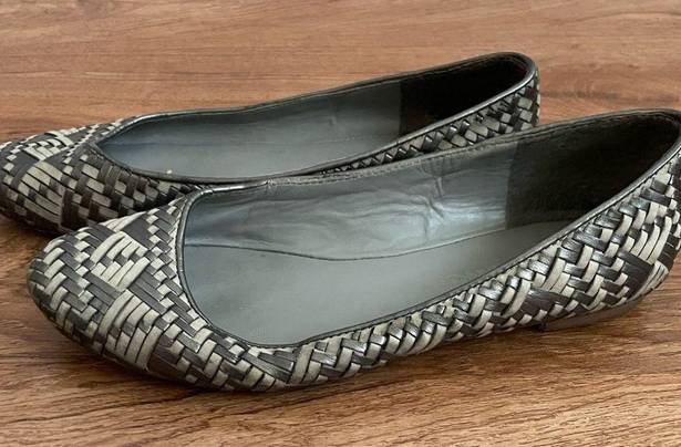 Rebecca Minkoff  silver metallic flats sz 7