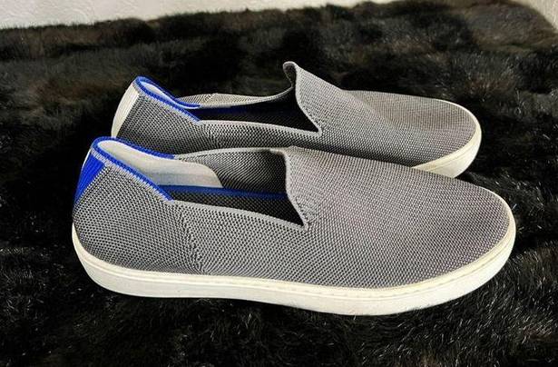 Rothy's  The Original Slip On Sneaker Anchor Textile Blue grey Women’s US 8.5