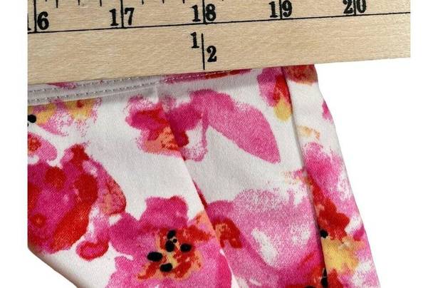 Isaac Mizrahi  Shorts Women 16 Pink Floral Water Color High Rise Stretch Tropical