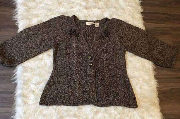 DKNY Authentic  COPPER GLITTER BABY DOLL SWEATER! So cute